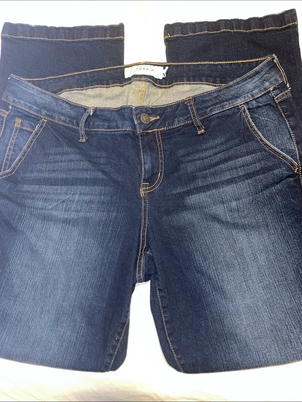 Torrid Dark Indigo Stretch Bootcut Jeans 16